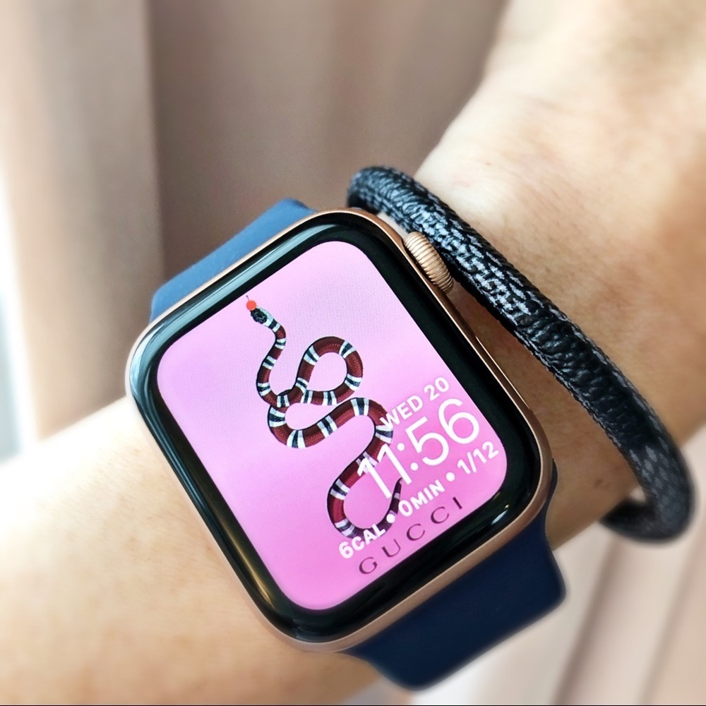 MIDNIGHT Navy Apple Watch Silicone Band